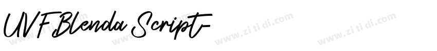 UVF Blenda Script字体转换